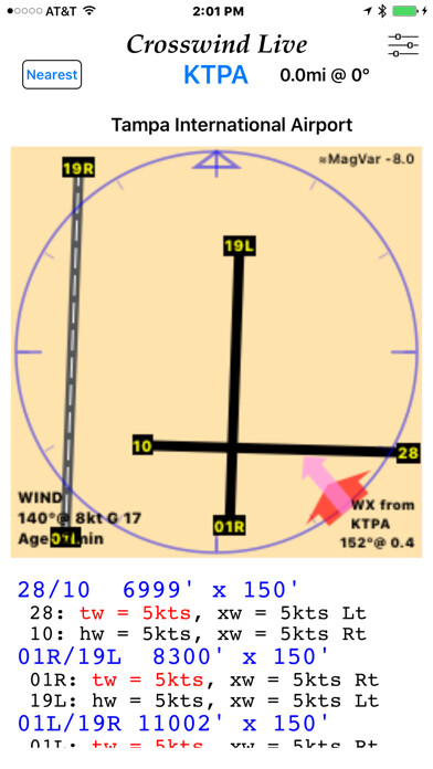 Emulate iPhone app Crosswinds Live! using MyAndroid