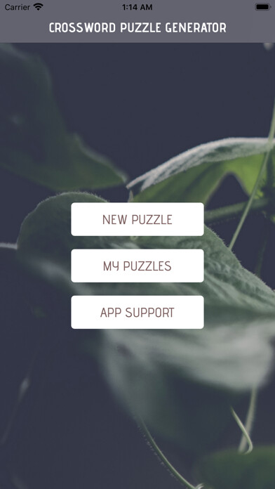 Emulate iPhone app CrossWord Puzzle Generator using MyAndroid Emulate iPhone app CrossWord Puzzle Generator using MyAndroid