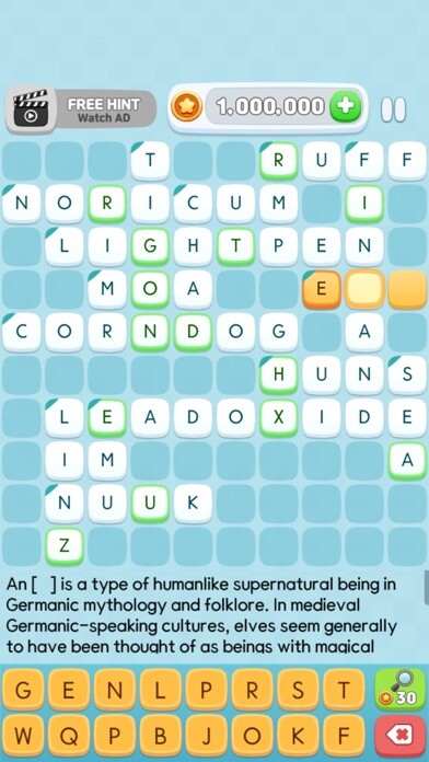 Emulate iPhone app Crossword Quiz! using MyAndroid Emulate iPhone app Crossword Quiz! using MyAndroid