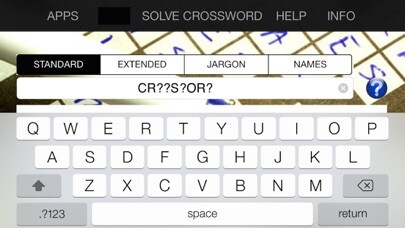 Emulate iPhone app Crossword Solver Silver using MyAndroid