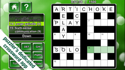 Emulate iPhone app Crosswords Puzzler using MyAndroid
