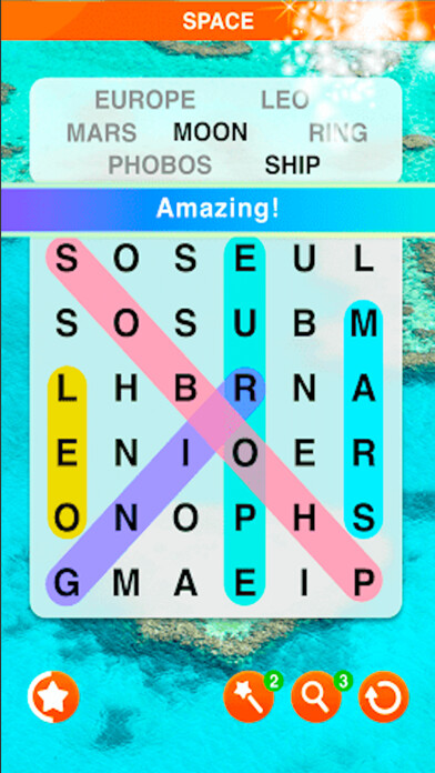 Emulate iPhone app Crossword : Word Match Puzzle using MyAndroid
