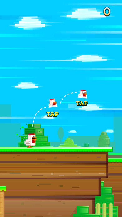 Emulate iPhone app Crossy Chick Running using MyAndroid