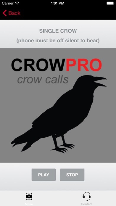 Emulate iPhone app Crow Calls & Crow Sounds for Crow Hunting + BLUETOOTH COMPATIBLE using MyAndroid Emulate iPhone app Crow Calls & Crow Sounds for Crow Hunting + BLUETOOTH COMPATIBLE using MyAndroid