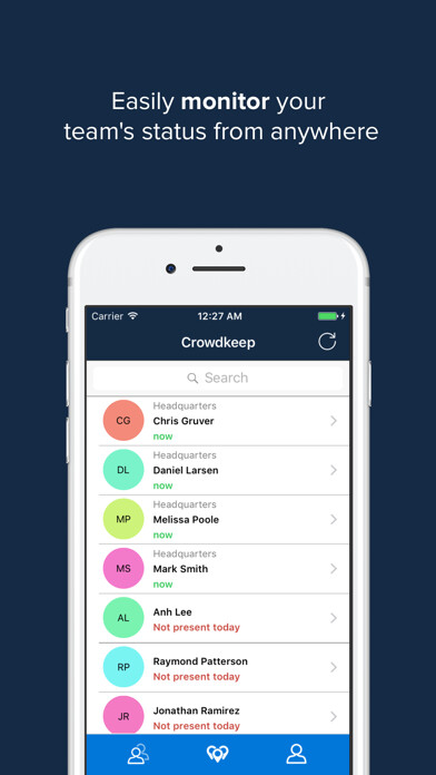 Emulate iPhone app Crowdkeep Analytics using MyAndroid