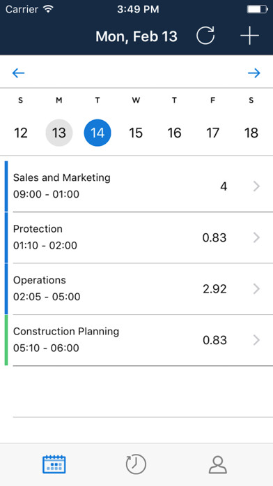 Emulate iPhone app Crowdkeep Time using MyAndroid