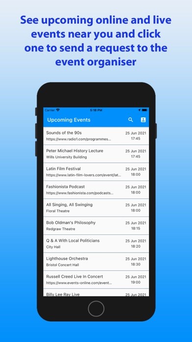 Emulate iPhone app Crowd Pleaser using MyAndroid