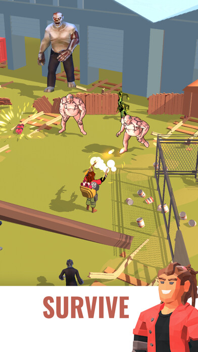 Emulate iPhone app Crowd Survival Zombie Games using MyAndroid