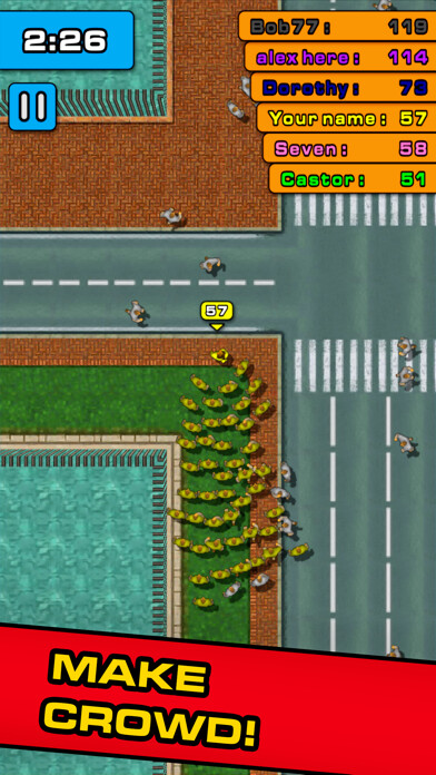 Emulate iPhone app Crowd Town - People City using MyAndroid