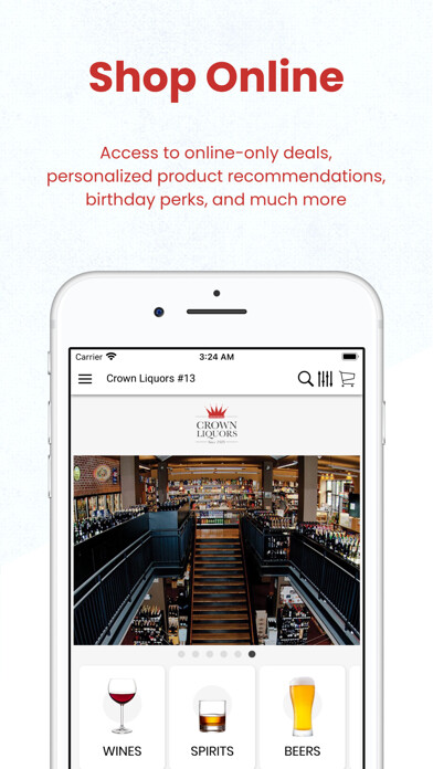 Emulate iPhone app Crown Liquors of Indiana using MyAndroid Emulate iPhone app Crown Liquors of Indiana using MyAndroid