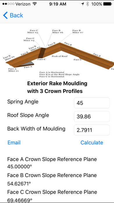 Emulate iPhone app Crown Molding Tools using MyAndroid Emulate iPhone app Crown Molding Tools using MyAndroid