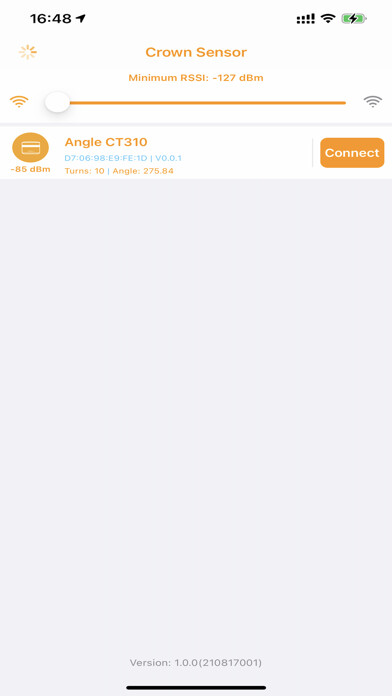 Emulate iPhone app CrownSensor using MyAndroid