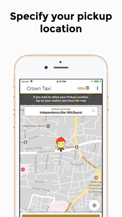Emulate iPhone app Crown Taxi using MyAndroid Emulate iPhone app Crown Taxi using MyAndroid