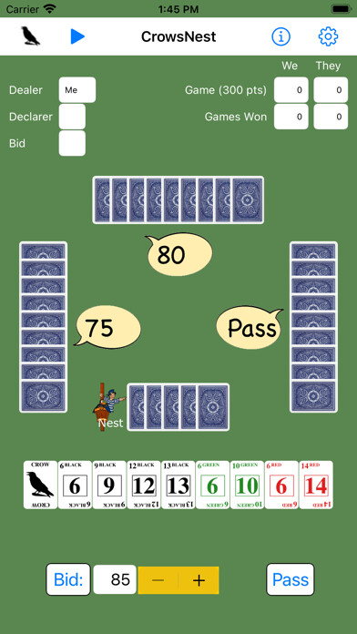Emulate iPhone app CrowsNest Card Game using MyAndroid Emulate iPhone app CrowsNest Card Game using MyAndroid