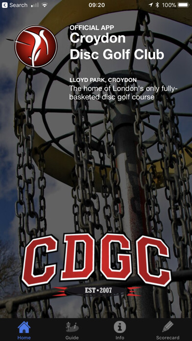 Emulate iPhone app Croydon Disc Golf Club using MyAndroid Emulate iPhone app Croydon Disc Golf Club using MyAndroid