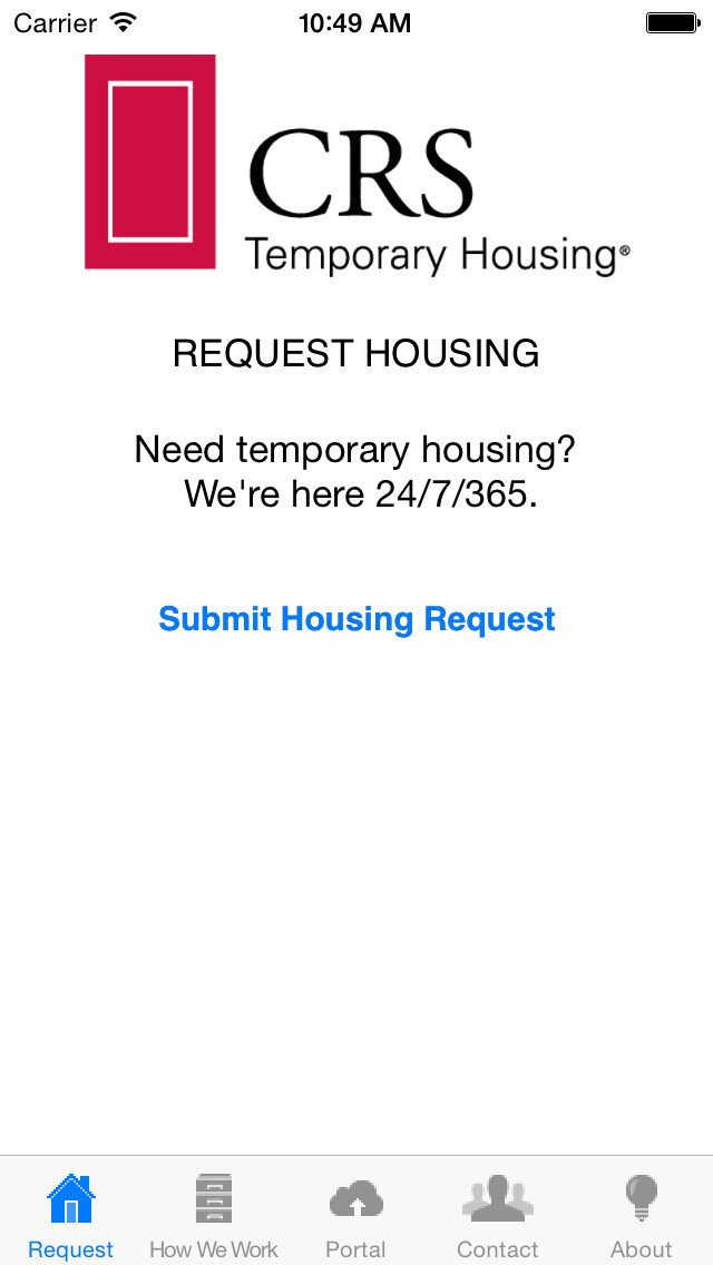 Emulate iPhone app CRS Temporary Housing using MyAndroid Emulate iPhone app CRS Temporary Housing using MyAndroid
