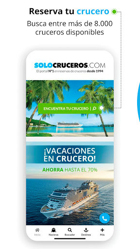 Run android online APK Cruceros SoloCruceros: reserva tus vacaciones from MyAndroid or emulate Cruceros SoloCruceros: reserva tus vacaciones using MyAndroid