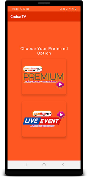 Run android online APK Cruise TV from MyAndroid or emulate Cruise TV using MyAndroid