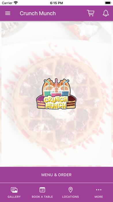 Emulate iPhone app Crunch Munch Perth using MyAndroid