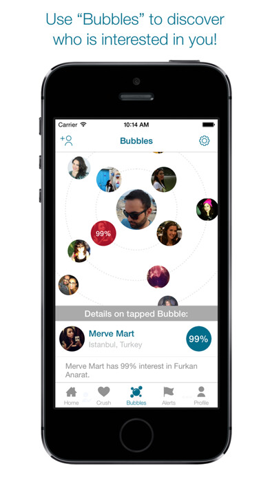 Emulate iPhone app Crushmania - Meet new people, chat and make friends using MyAndroid