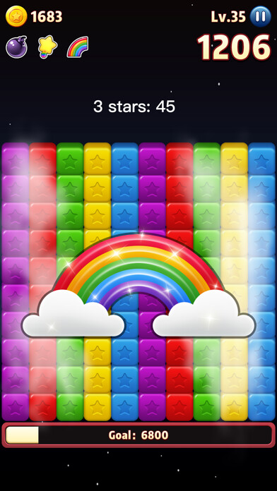 Emulate iPhone app Crush Stars - Popular Puzzle using MyAndroid Emulate iPhone app Crush Stars - Popular Puzzle using MyAndroid