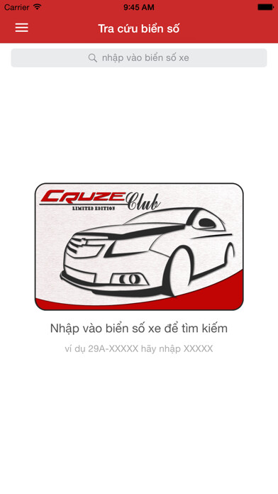 Emulate iPhone app Cruze Club using MyAndroid