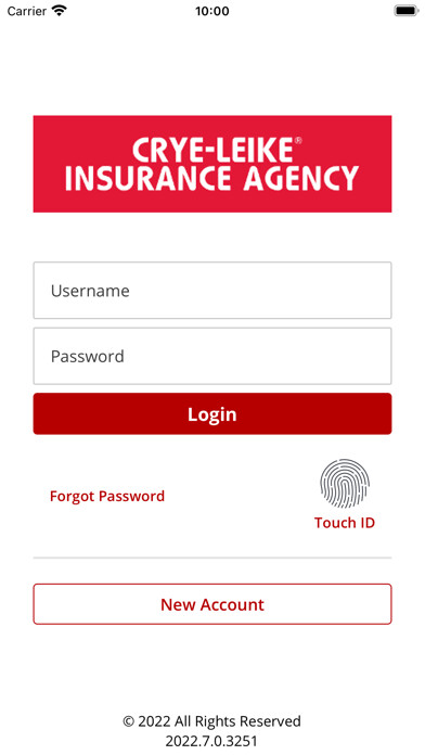 Emulate iPhone app Crye-Leike Insurance Online using MyAndroid