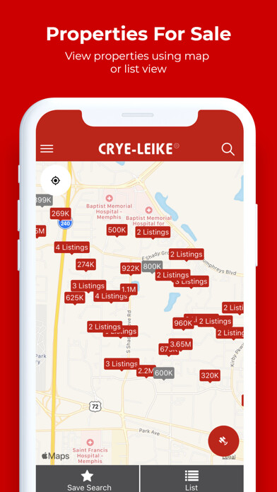 Emulate iPhone app Crye-Leike Real Estate Service using MyAndroid Emulate iPhone app Crye-Leike Real Estate Service using MyAndroid