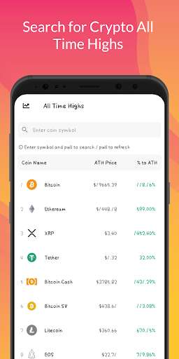Run android online APK Crypto All Time Highs from MyAndroid or emulate Crypto All Time Highs using MyAndroid