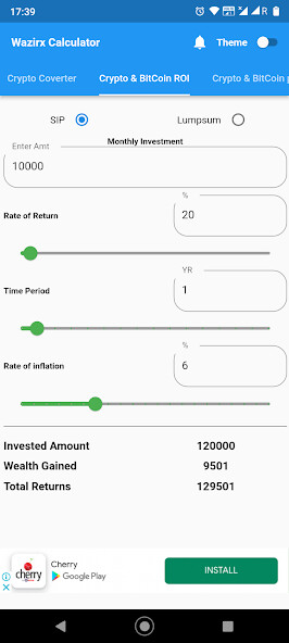 Run android online APK Crypto  Bitcoin Calculator from MyAndroid or emulate Crypto  Bitcoin Calculator using MyAndroid