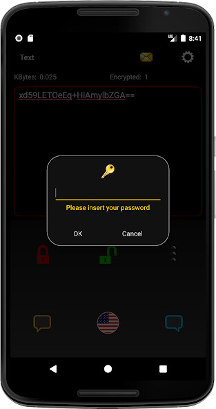 Emulate iPhone app Crypto-Chat using MyAndroid