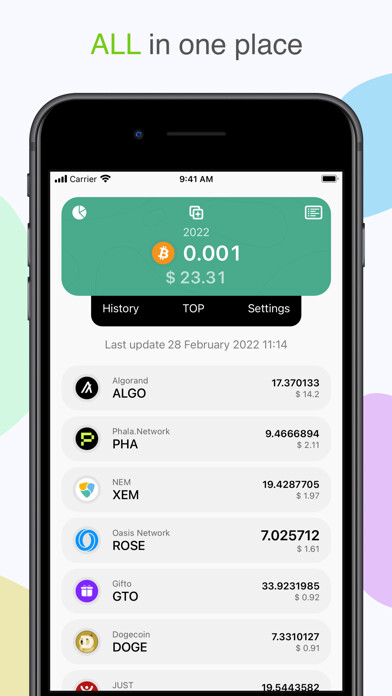 Emulate iPhone app Cryptofolio - portfolio wallet using MyAndroid Emulate iPhone app Cryptofolio - portfolio wallet using MyAndroid