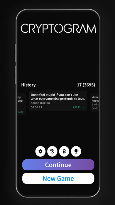 Emulate iPhone app Cryptogram - Decrypt Quotes using MyAndroid Emulate iPhone app Cryptogram - Decrypt Quotes using MyAndroid