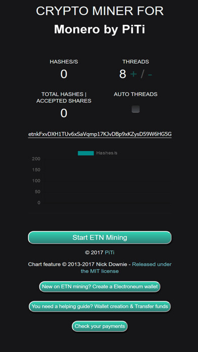 Emulate iPhone app Crypto Miner for Monero XMR using MyAndroid Emulate iPhone app Crypto Miner for Monero XMR using MyAndroid
