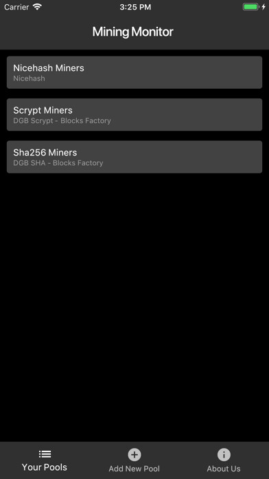 Emulate iPhone app Crypto Mining Monitor using MyAndroid Emulate iPhone app Crypto Mining Monitor using MyAndroid