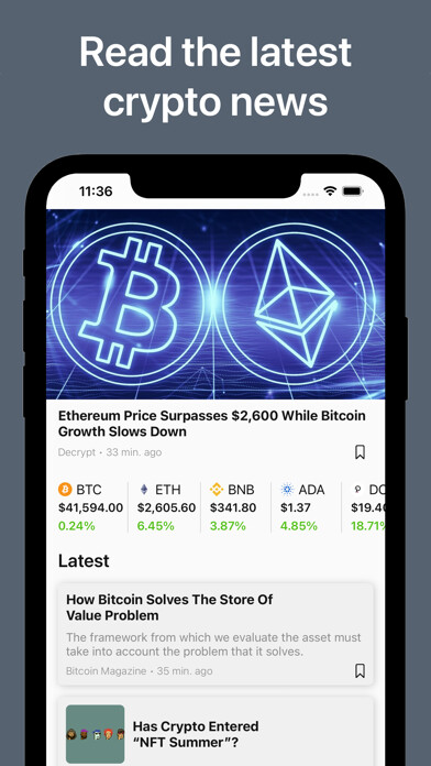 Emulate iPhone app Crypto News: Prices & More using MyAndroid