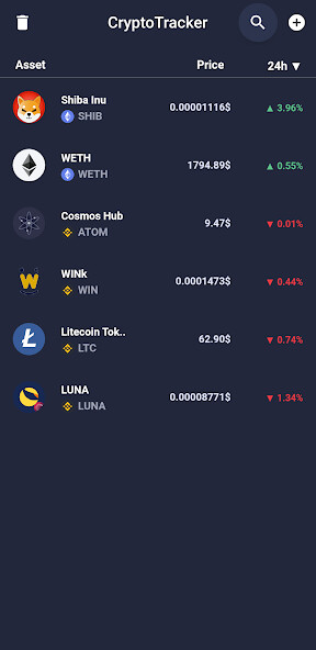 Run android online APK CryptoTracker - BSC, ETH, POLY from MyAndroid or emulate CryptoTracker - BSC, ETH, POLY using MyAndroid