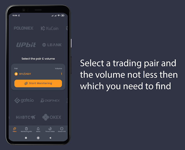 Run android online APK Crypto Volume Scanner from MyAndroid or emulate Crypto Volume Scanner using MyAndroid