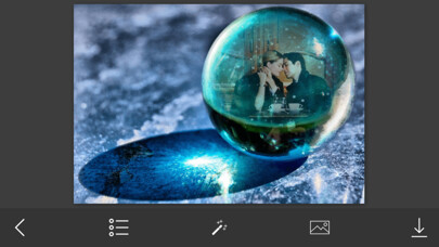 Emulate iPhone app Crystal Ball Photo Frames - Make awesome photo using beautiful photo frames using MyAndroid