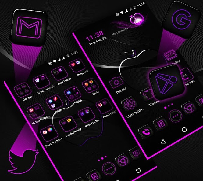 Run android online APK Crystal Black Apple Theme from MyAndroid or emulate Crystal Black Apple Theme using MyAndroid