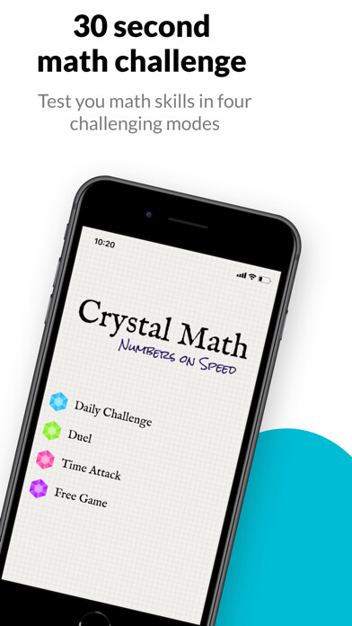 Emulate iPhone app Crystal Math- Numbers On Speed using MyAndroid