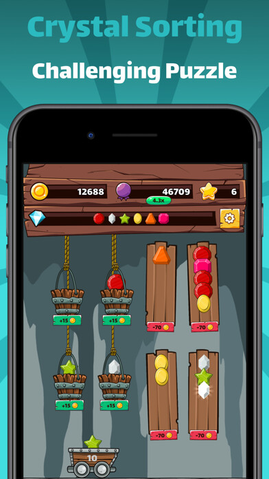 Emulate iPhone app Crystal Miner - Sorting Puzzle using MyAndroid Emulate iPhone app Crystal Miner - Sorting Puzzle using MyAndroid
