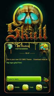 Emulate Android APK Crystal Skull SMS Theme Emulate Android APK Crystal Skull SMS Theme