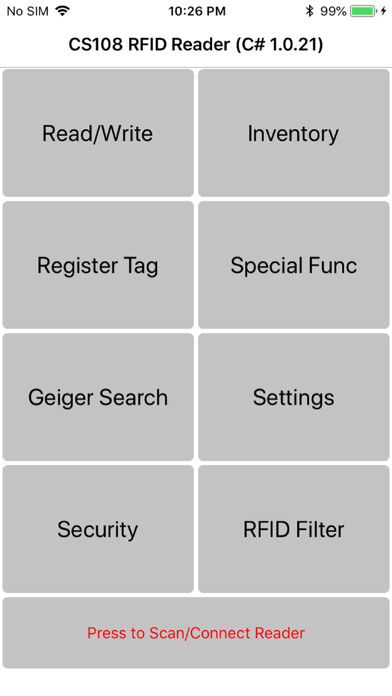 Emulate iPhone app CS108 RFID Reader using MyAndroid Emulate iPhone app CS108 RFID Reader using MyAndroid