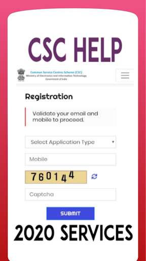 Run android online APK Csc Help - Vle Registration 2021 from MyAndroid or emulate Csc Help - Vle Registration 2021 using MyAndroid