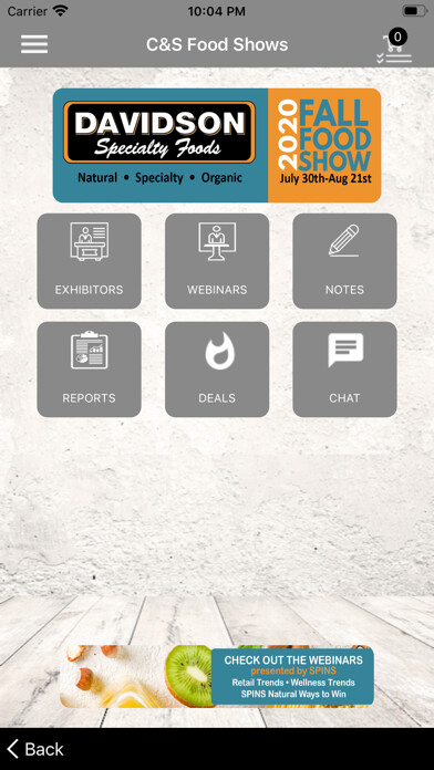 Emulate iPhone app C&S Food Shows using MyAndroid Emulate iPhone app C&S Food Shows using MyAndroid