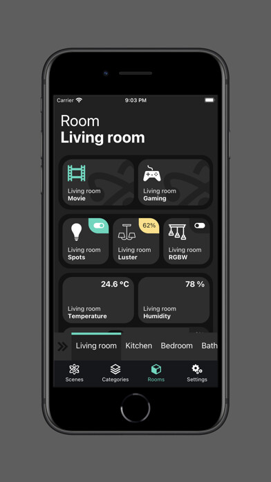 Emulate iPhone app CSH Smart home using MyAndroid Emulate iPhone app CSH Smart home using MyAndroid