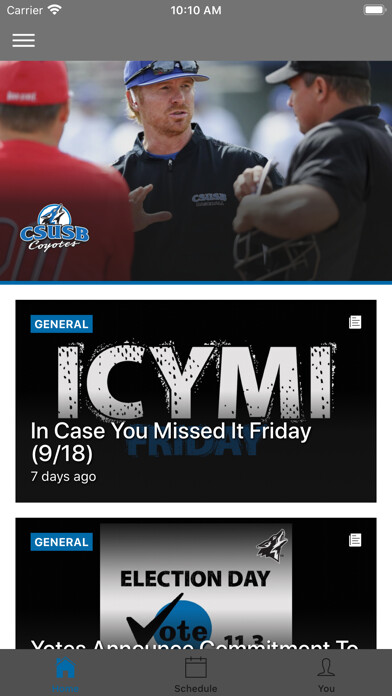 Emulate iPhone app CSU San Bernardino Coyotes using MyAndroid