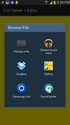 Emulate Android APK CSV Viewer : Import Contacts