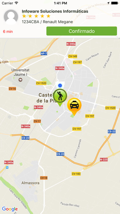 Emulate iPhone app CTaxi - Taxi App using MyAndroid Emulate iPhone app CTaxi - Taxi App using MyAndroid